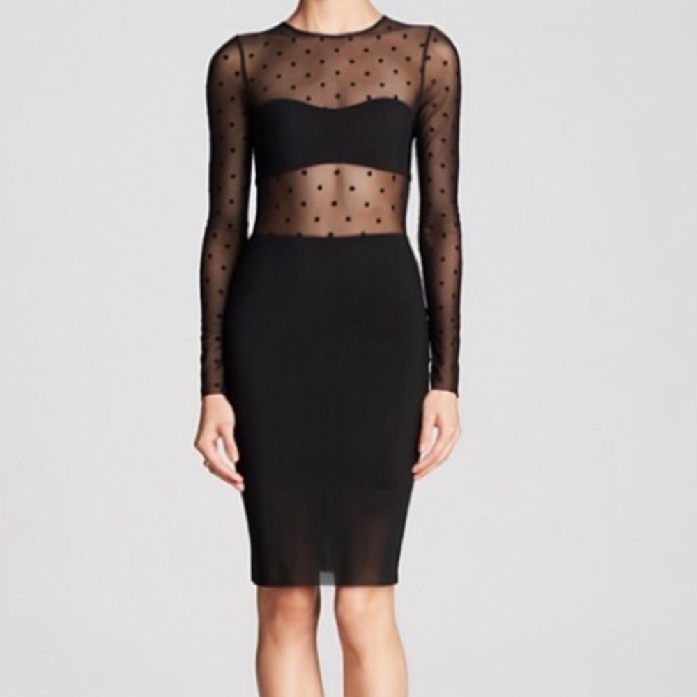 night rider sheer illusion dot dress BEC & BRIDGE